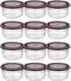 Imagem de Conjunto Com 12 Potes Redondo Hermético BPA Free 400 ml