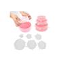 Imagem de Conjunto Com 12 Tampas De Silicone Flexíveis Vários Tamanhos