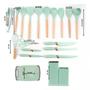 Imagem de Conjunto Com 19 Utensílios Cozinha Silicone Concha Espátula
