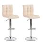 Imagem de Conjunto com 2 Banquetas Giratórias Fitz Creme