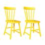 Imagem de Conjunto com 2 Cadeiras de Cozinha Dalas Amarelo