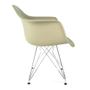 Imagem de Conjunto Com 2 Cadeiras Eames Com Braço Eiffel Fendi Empório Tiffany Base Aço Cromado