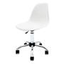 Imagem de Conjunto Com 2 Cadeiras Eames Office Branca Empório Tiffany Base Em Aço Cromado