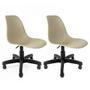 Imagem de Conjunto Com 2 Cadeiras Eames Office Fendi Empório Tiffany Base Preta