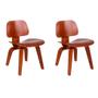 Imagem de Conjunto com 2 Cadeiras Eames Walnut Madeira