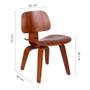 Imagem de Conjunto com 2 Cadeiras Eames Walnut Madeira