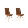 Imagem de Conjunto com 2 Cadeiras Fitz Eiffel Marrom Whisky