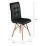 Imagem de Conjunto com 2 Cadeiras Flynn Eiffel Preto