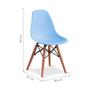 Imagem de Conjunto com 2 Cadeiras Infantis Eames Azul