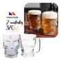 Imagem de Conjunto Com 2 Canecas De Chopp Copos Caveira Skull Presente