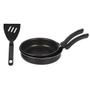 Imagem de Conjunto com 2 Frigideiras Antiaderente de 18 cm e 20 cm com Espátula Preto - Nacional