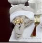 Imagem de CONJUNTO COM 2 GUARDANAPOS ALGODÃO BRANCO 40x40CM ROYAL DECOR