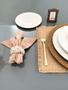 Imagem de CONJUNTO COM 2 GUARDANAPOS PONTO AJOUR ALGODÃO LUXO TAUPE 40x40CM ROYAL DECOR