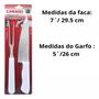 Imagem de Conjunto Com 2 Peças De Inox Para Churrasco Com Garfo E Faca