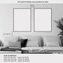 Imagem de Conjunto com 2 quadros decorativos Abstrato Bege com Dourado