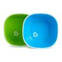 Imagem de Conjunto com 2 Tigelas Splash - Azul e Verde - Munchkin