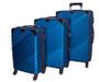 Imagem de Conjunto com 3 malas ABS de Viagem Linha Cruze Azul