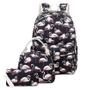 Imagem de Conjunto com 3 Mochilas Infantis - Estampa de Flamingo
