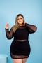 Imagem de Conjunto Com 3 peças Short, Cropped e Vestido em Tule Plus Size