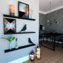 Imagem de Conjunto com 3 Prateleiras Ardo Preto 90 cm