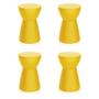 Imagem de Conjunto com 4 Bancos Sili Amarelo