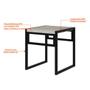 Imagem de Conjunto com 4 Bancos Wooden Snow e Preto