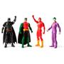 Imagem de Conjunto com 4 Bonecos DC Coringa, Robin, Batman e FLASH 15CM SUNNY