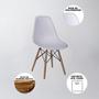 Imagem de Conjunto com 4 Cadeiras Charles Eames Eiffel Moderna Estilo Design Pé Palito Confortavel Branca
