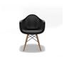 Imagem de Conjunto com 4 Cadeiras Eames Arm DSW Preto e Madeira