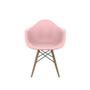 Imagem de Conjunto com 4 Cadeiras Eames Arm DSW Rosa e Madeira