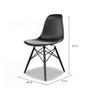 Imagem de Conjunto com 4 Cadeiras Eames DSW Preto