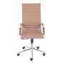 Imagem de Conjunto com 4 Cadeiras Eames Office Esteririnha Caramelo Alta com base Rodízio