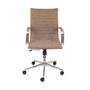 Imagem de Conjunto com 4 Cadeiras Eames Office Esteririnha Retrô Castanho Baixa com base Rodízio