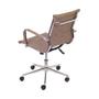Imagem de Conjunto com 4 Cadeiras Eames Office Esteririnha Retrô Castanho Baixa com base Rodízio