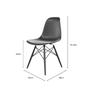 Imagem de Conjunto com 4 Cadeiras para Sala de Jantar Eames Pp Dsw Inj