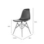 Imagem de Conjunto com 4 Cadeiras para Sala de Jantar Eames Pp Dsw Inj