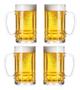 Imagem de Conjunto Com 4 Canecas De Chopp Cerveja De Vidro 400 Ml