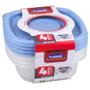 Imagem de Conjunto com 4 Potes Pop para alimentos transparente 400ml