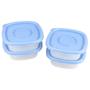 Imagem de Conjunto com 4 Potes Pop para alimentos transparente 400ml