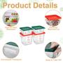 Imagem de Conjunto com 4 Recipientes de Armazenamento de Alimentos Barydat (2qt e 4qt) - Transparentes