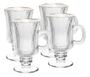Imagem de Conjunto com 4 Taças para Cappuccino em Vidro Fio de Ouro Gold Lines 240ml - Wolff