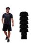 Imagem de Conjunto Com 5 Camisetas Básicas Lisas100% Algodão