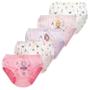 Imagem de Conjunto com 5 Cuecas Triangulares de Algodão Respirável para Meninas - Estampas Divertidas