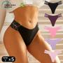 Imagem de Conjunto com 5 Tangas de Renda Sexy Femininas - Sem Costura e Elásticas