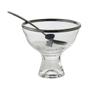 Imagem de Conjunto com 6 bowls de vidro e 6 colheres de inox para sobremesa Vera Black