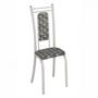 Imagem de Conjunto com 6 Cadeiras Paris Liso Branco com Mosaico Cinza Teixeira