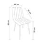 Imagem de Conjunto com 6 Cadeiras V1002 89cm X 44cm