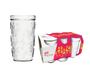 Imagem de Conjunto Com 6 Copos De Vidro Decorado Flores 270Ml Nadir