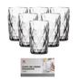 Imagem de Conjunto com 6 Copos de Vidro Diamante 370ml