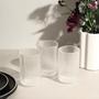 Imagem de Conjunto Com 6 Copos Design Canelado Multiuso 420ml Elegante Transparente
